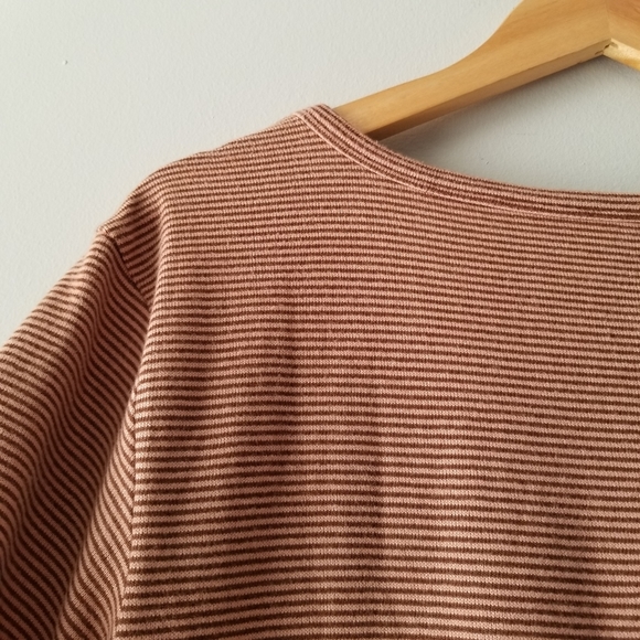 American Eagle Soft & Sexy Plush Striped Tee - Picture 4 of 7